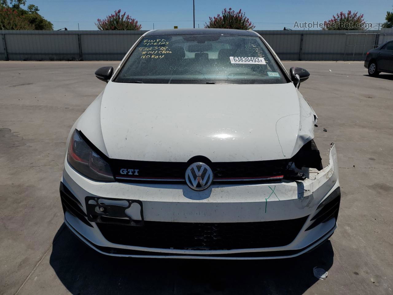 2018 Volkswagen Gti S/se White vin: 3VW447AU8JM294940