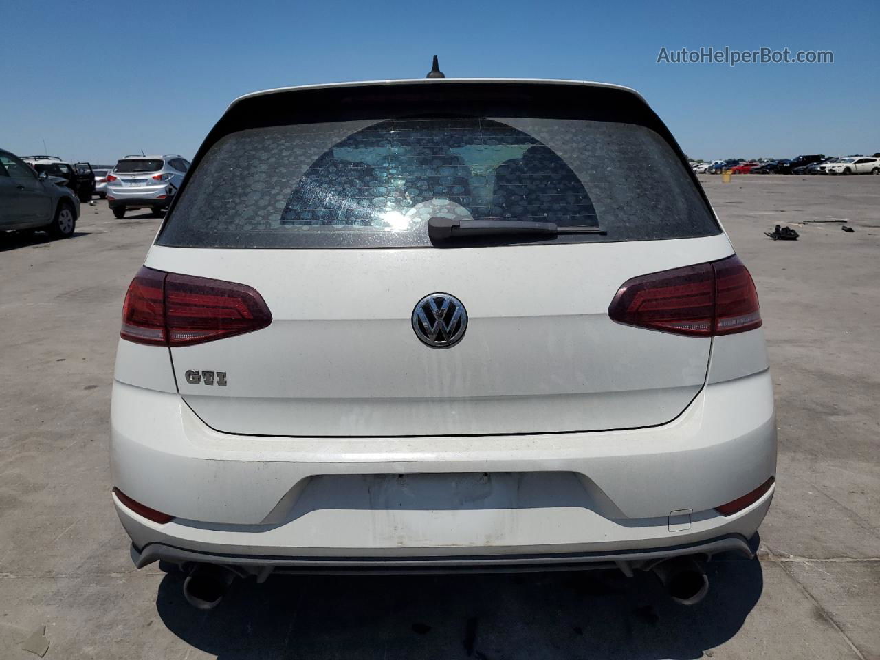 2018 Volkswagen Gti S/se White vin: 3VW447AU8JM294940