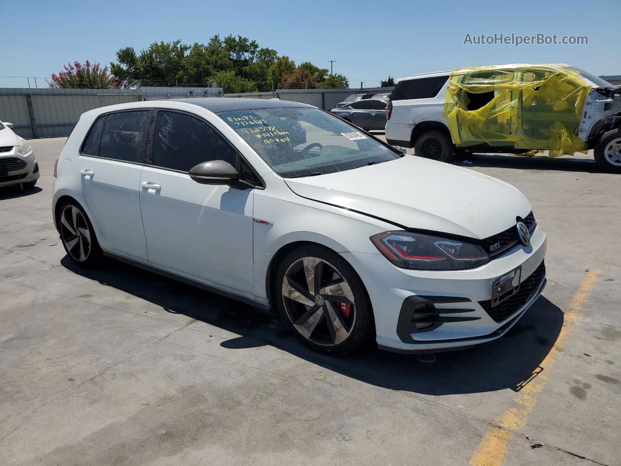 2018 Volkswagen Gti S/se White vin: 3VW447AU8JM294940