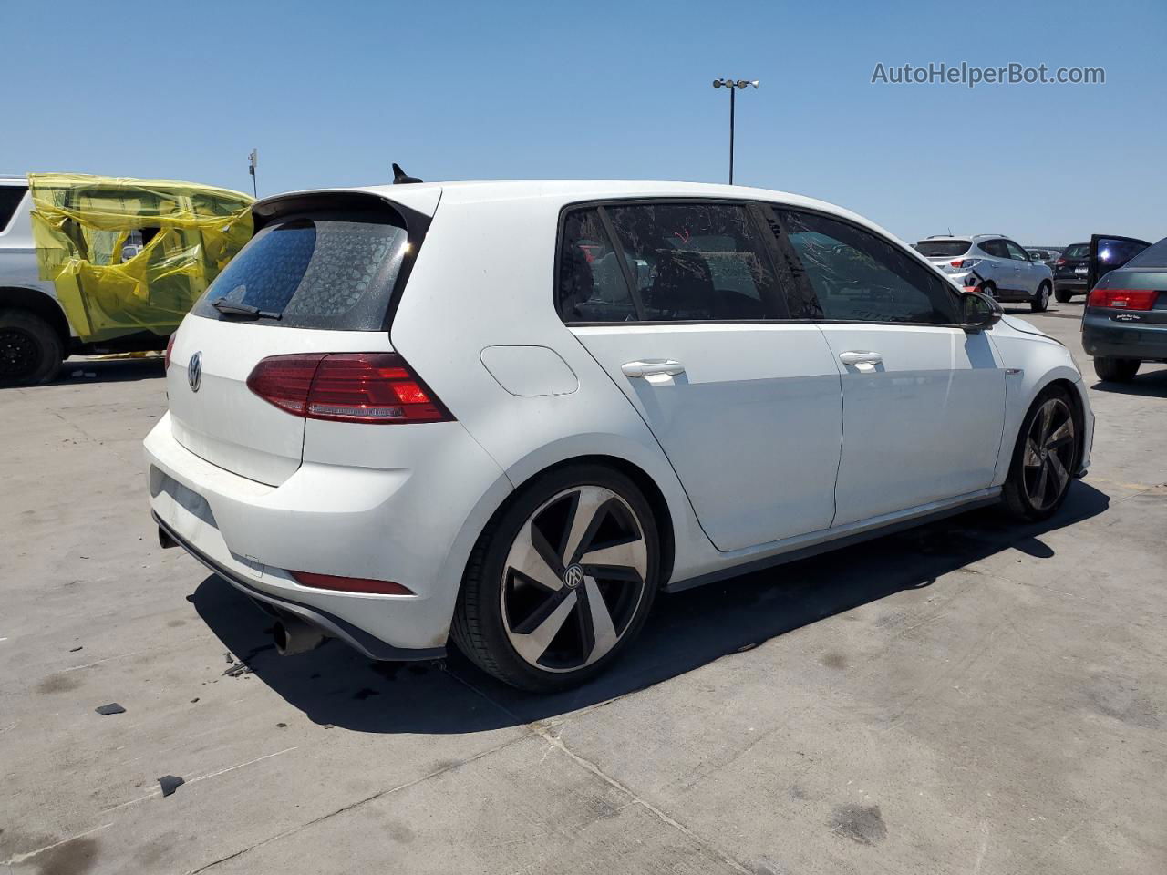 2018 Volkswagen Gti S/se White vin: 3VW447AU8JM294940