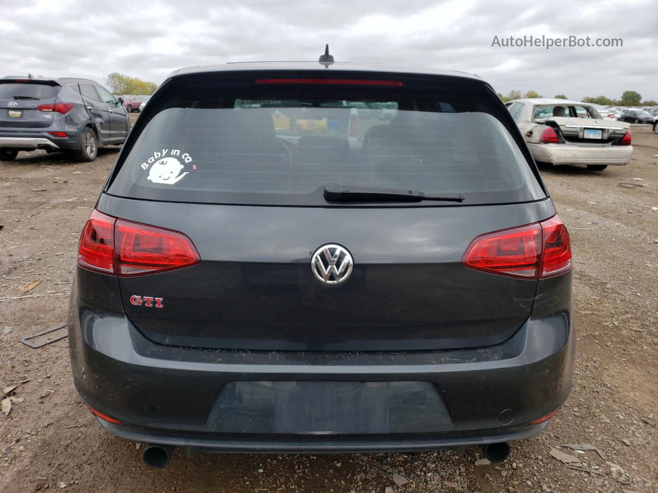 2016 Volkswagen Gti S/se Угольный vin: 3VW447AU9GM014046