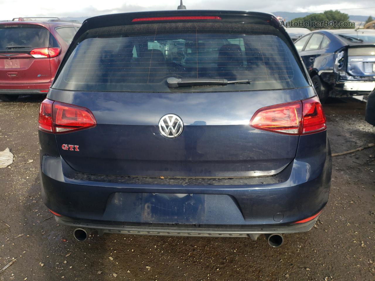 2016 Volkswagen Gti S/se Blue vin: 3VW447AU9GM018484