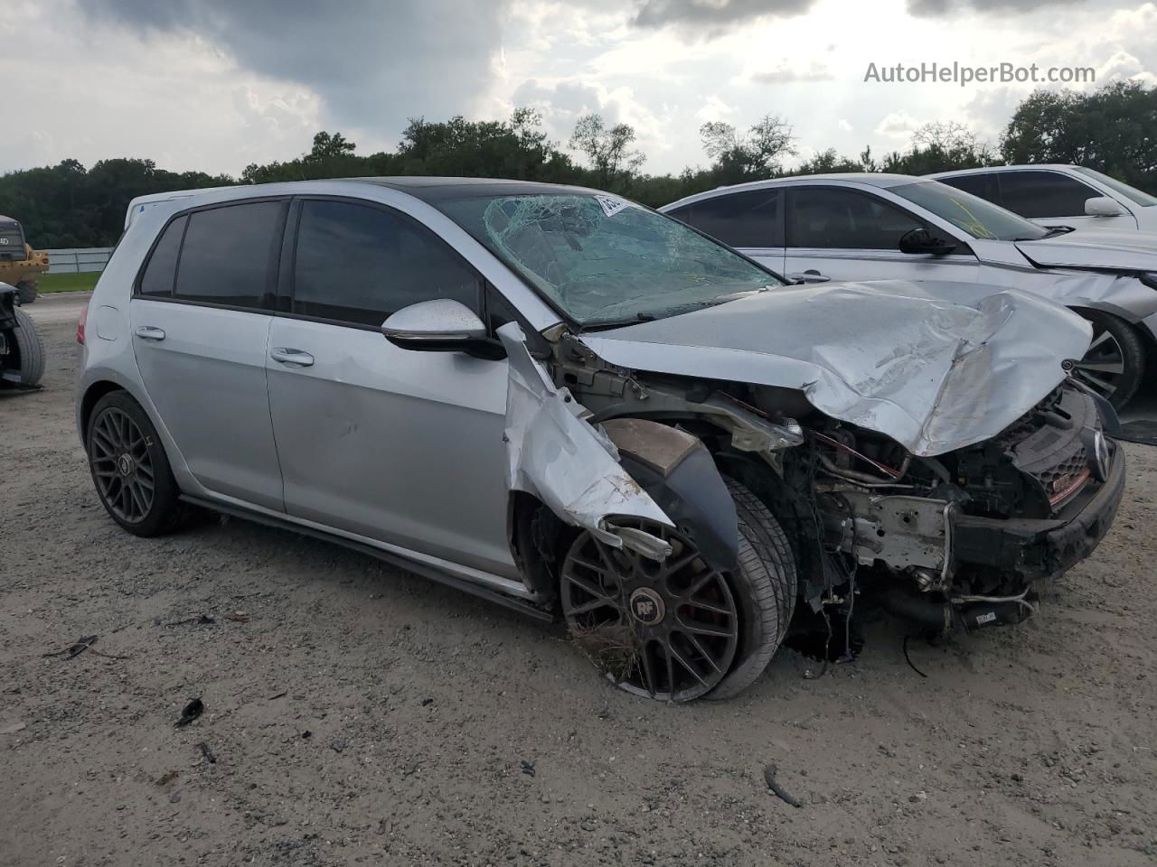 2016 Volkswagen Gti S/se Серебряный vin: 3VW447AU9GM063246