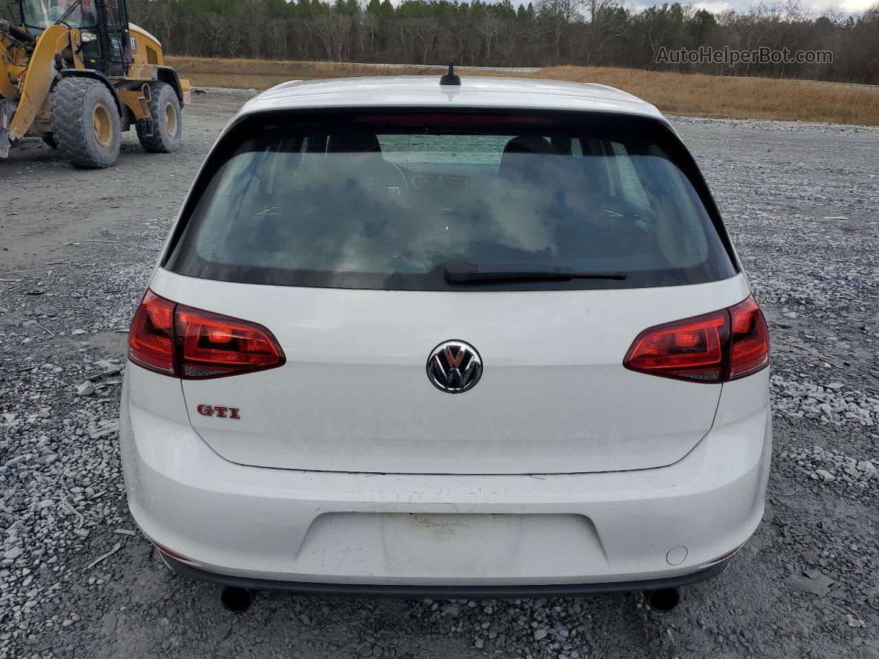 2017 Volkswagen Gti S/se White vin: 3VW447AU9HM006871