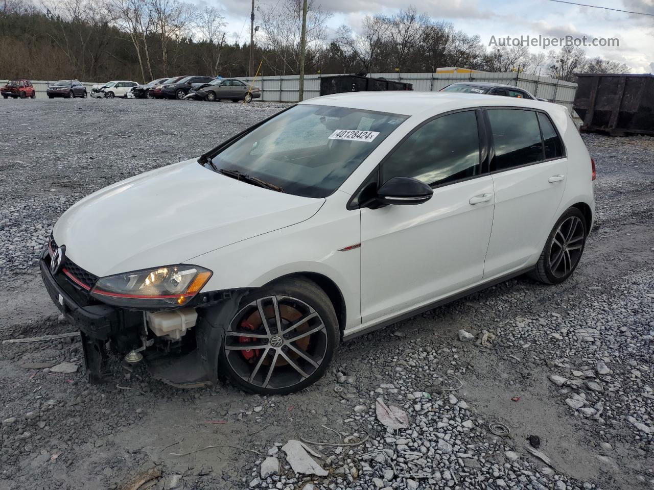 2017 Volkswagen Gti S/se White vin: 3VW447AU9HM006871