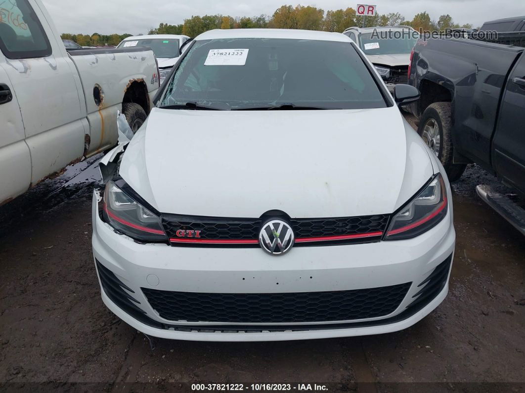 2017 Volkswagen Golf Gti Se 4-door/autobahn 4-door/sport 4-door/s 4-door Белый vin: 3VW447AU9HM058954