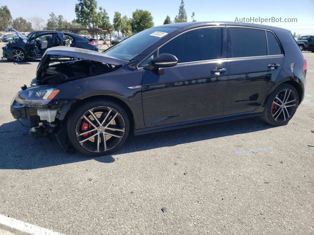 2017 Volkswagen Gti S/se Black vin: 3VW447AU9HM071638