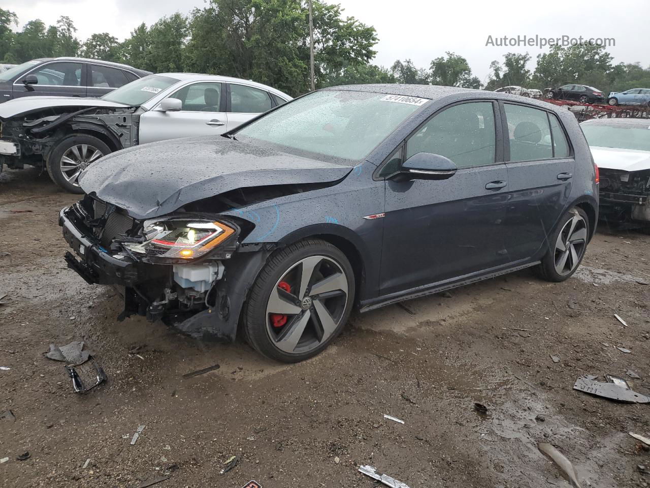 2018 Volkswagen Gti S/se Gray vin: 3VW447AU9JM260179