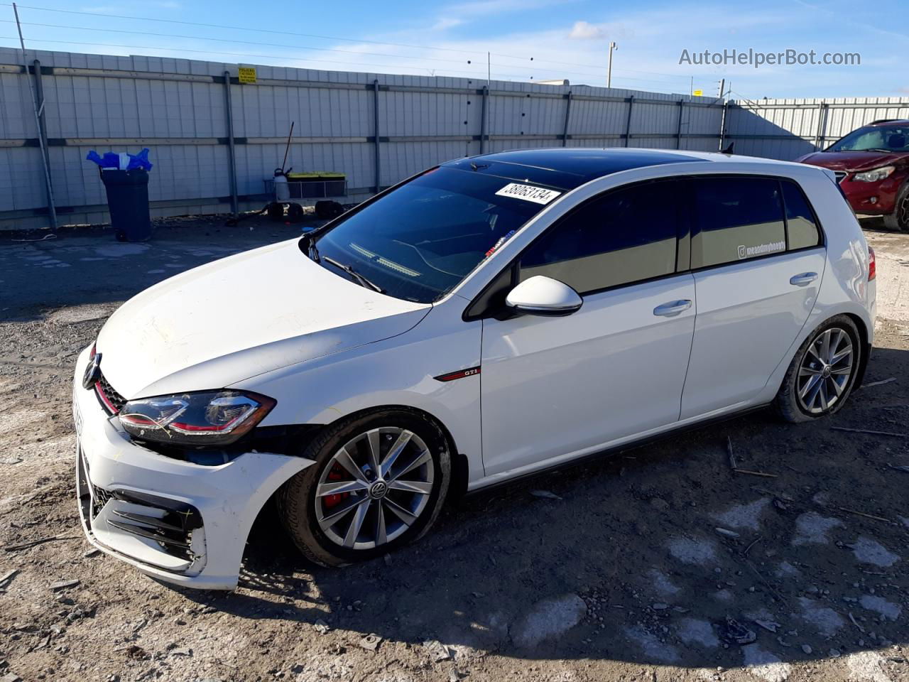 2018 Volkswagen Gti S/se White vin: 3VW447AU9JM264877