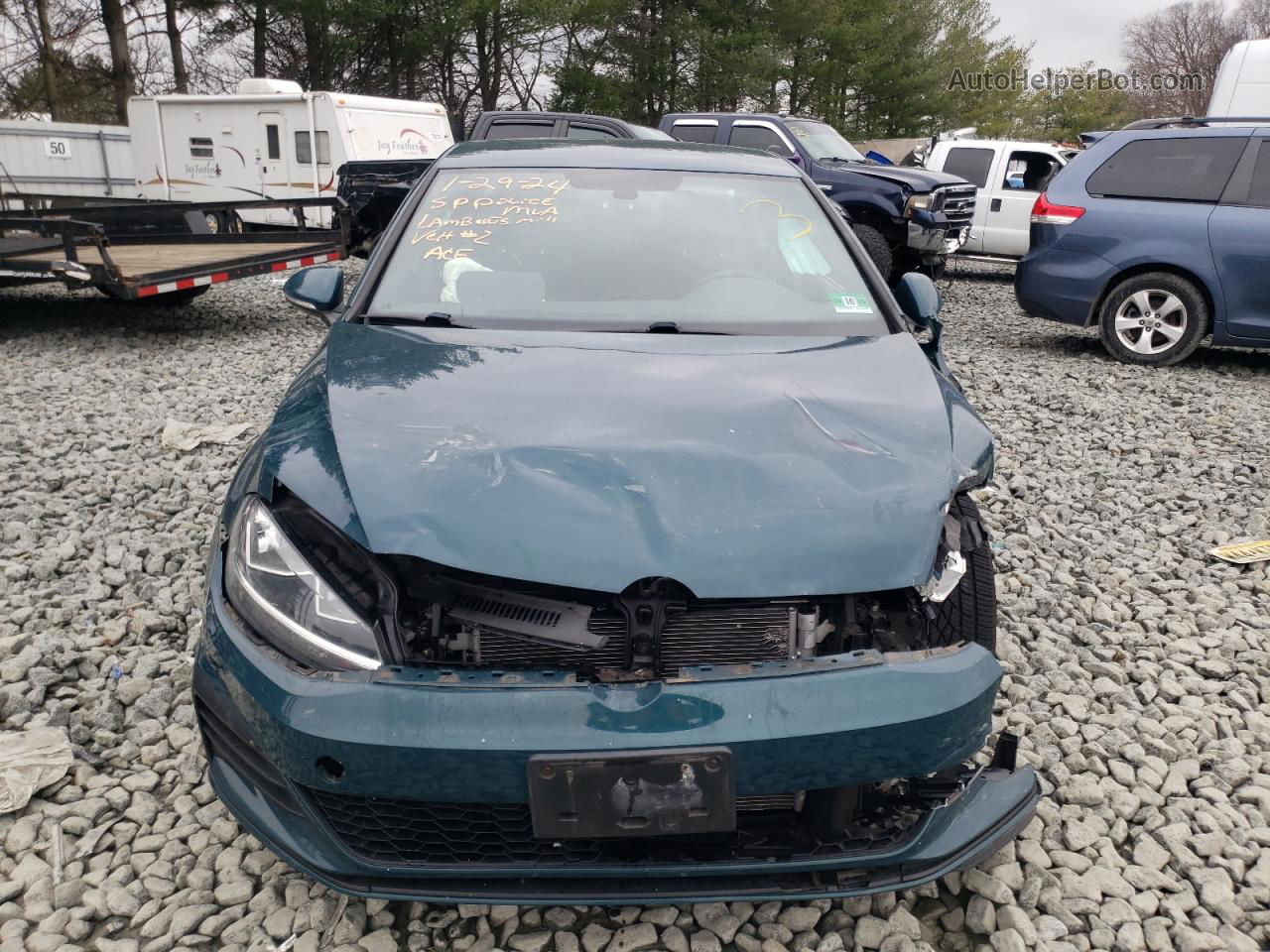 2018 Volkswagen Gti S/se Green vin: 3VW447AU9JM293134