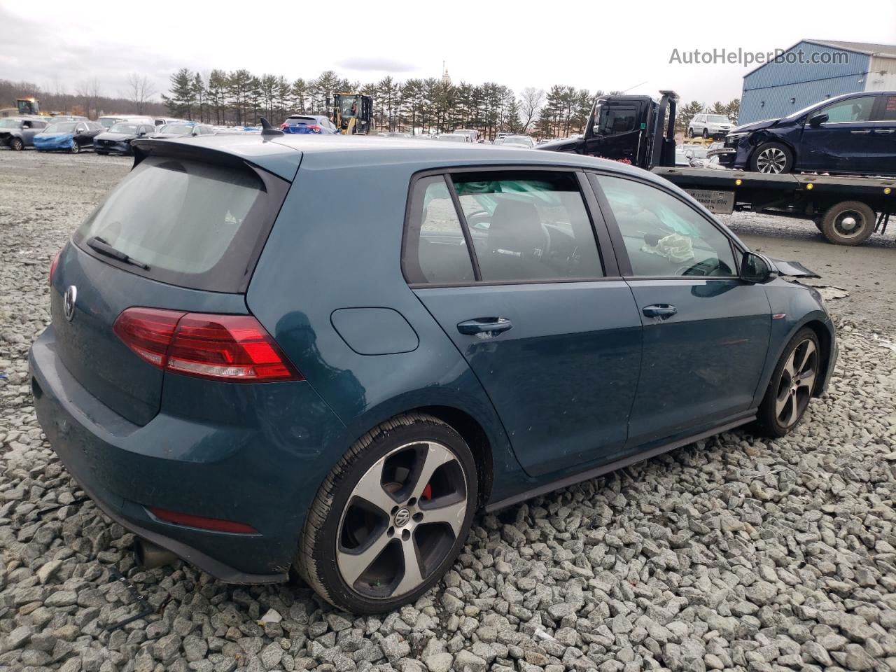 2018 Volkswagen Gti S/se Green vin: 3VW447AU9JM293134