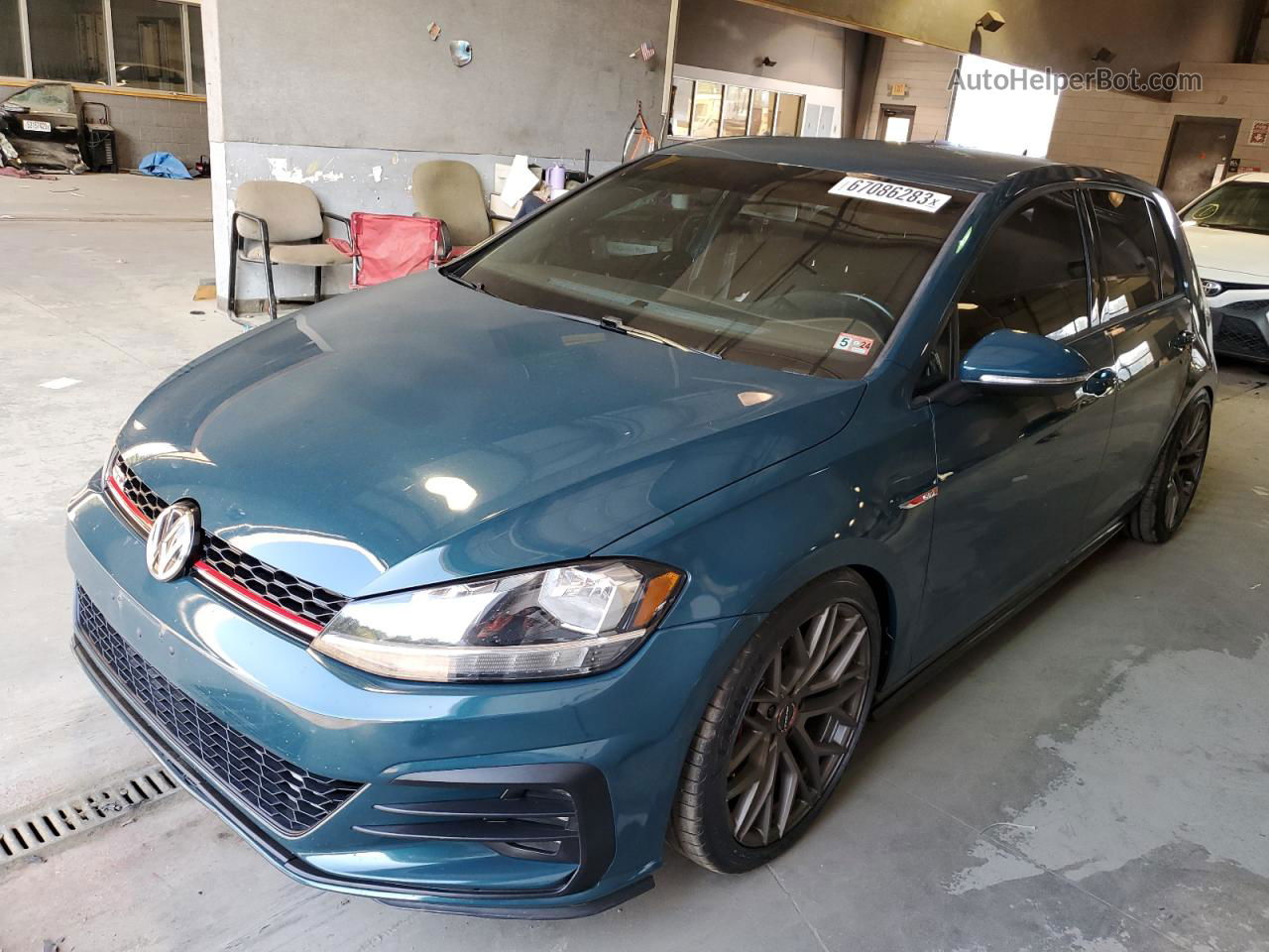 2018 Volkswagen Gti S/se Green vin: 3VW447AU9JM296079