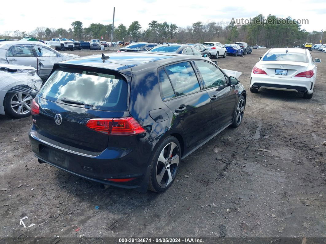 2017 Volkswagen Golf Gti Se 4-door Black vin: 3VW447AUXHM006037