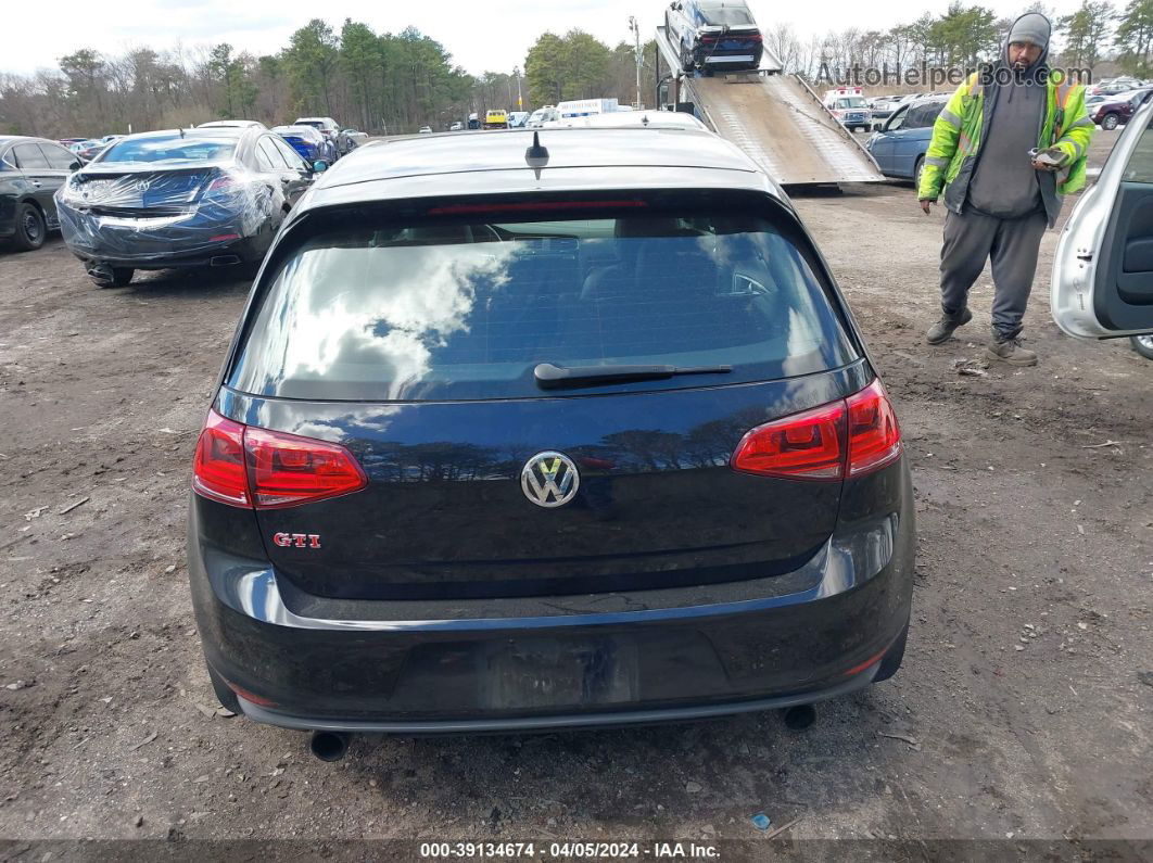 2017 Volkswagen Golf Gti Se 4-door Black vin: 3VW447AUXHM006037