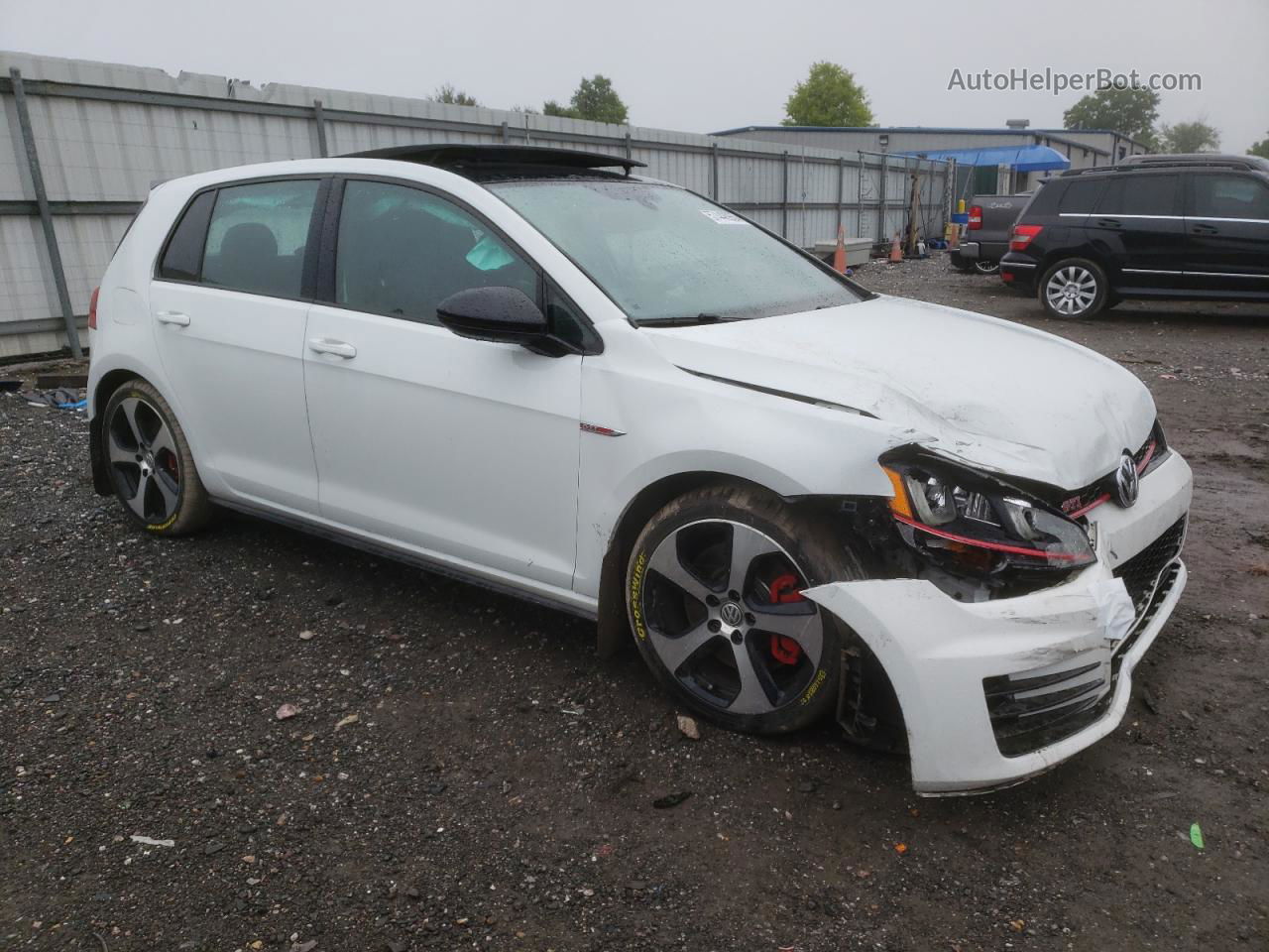 2017 Volkswagen Gti S/se White vin: 3VW447AUXHM038857