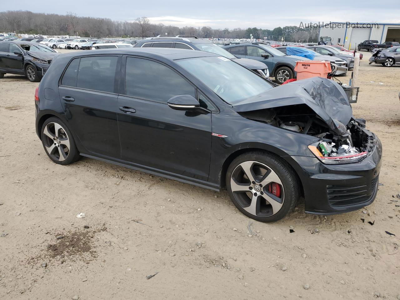 2017 Volkswagen Gti S/se Black vin: 3VW447AUXHM052483