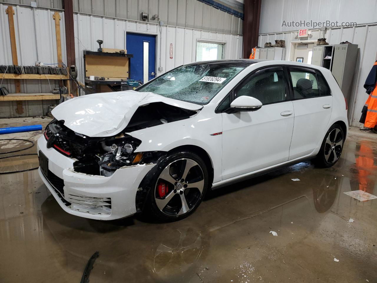 2017 Volkswagen Gti S/se White vin: 3VW447AUXHM062785