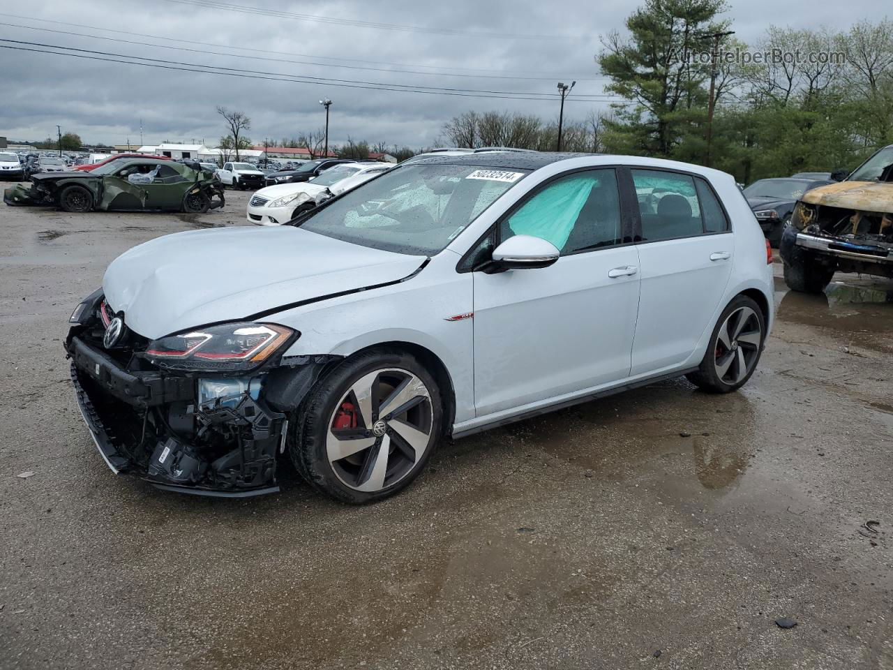 2018 Volkswagen Gti S/se White vin: 3VW447AUXJM258182