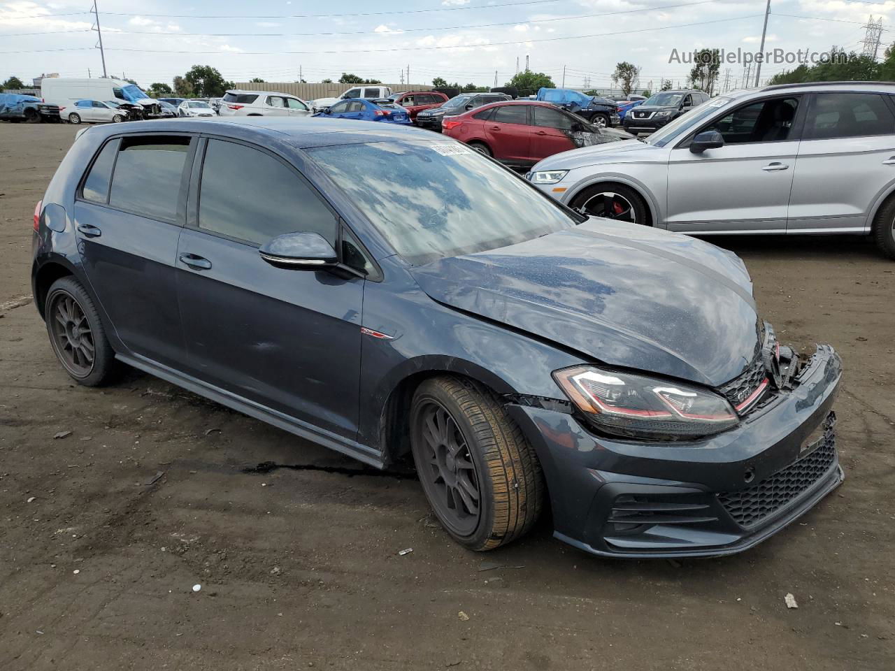 2018 Volkswagen Gti S/se Blue vin: 3VW447AUXJM276150