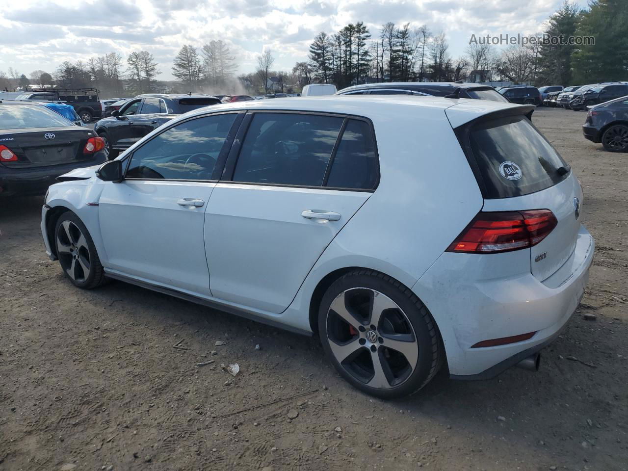 2018 Volkswagen Gti S/se White vin: 3VW447AUXJM287987