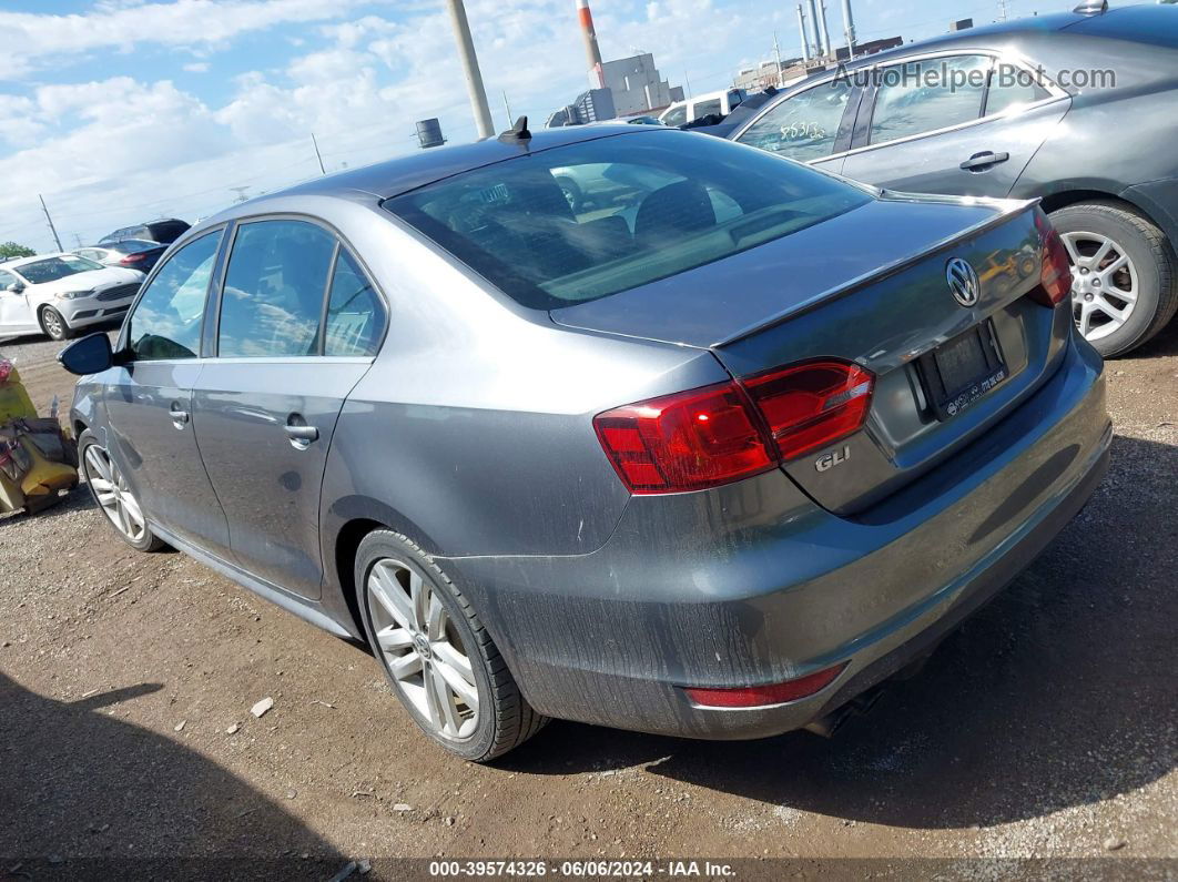 2012 Volkswagen Jetta Gli Gray vin: 3VW467AJ4CM368809