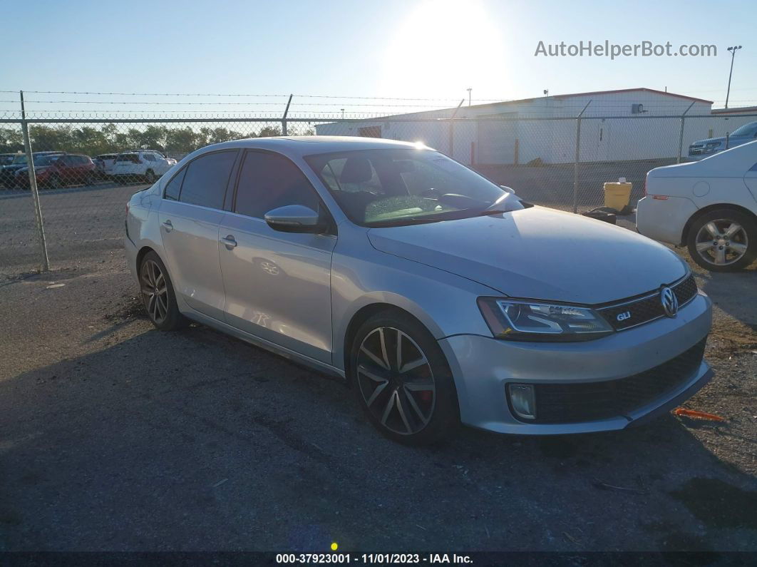 2013 Volkswagen Jetta Gli Autobahn W/nav Silver vin: 3VW467AJ4DM272728