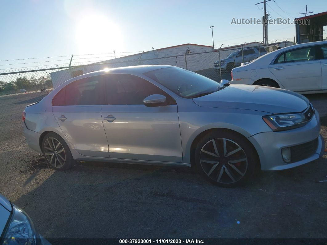 2013 Volkswagen Jetta Gli Autobahn W/nav Silver vin: 3VW467AJ4DM272728