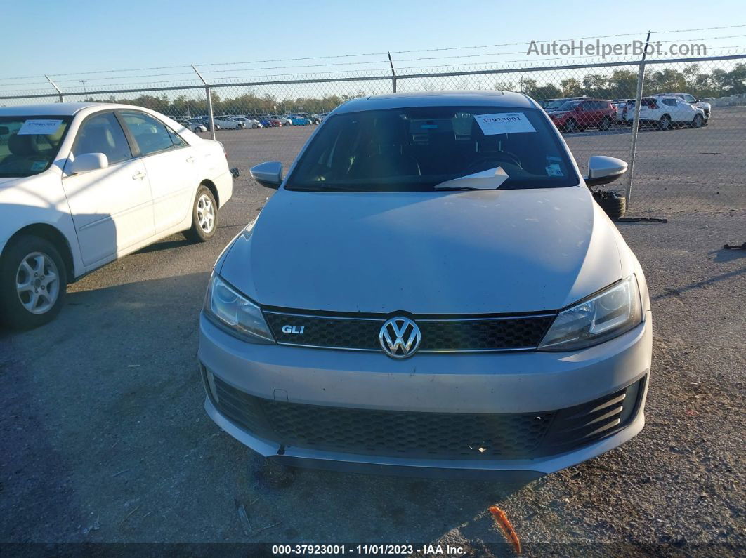 2013 Volkswagen Jetta Gli Autobahn W/nav Silver vin: 3VW467AJ4DM272728