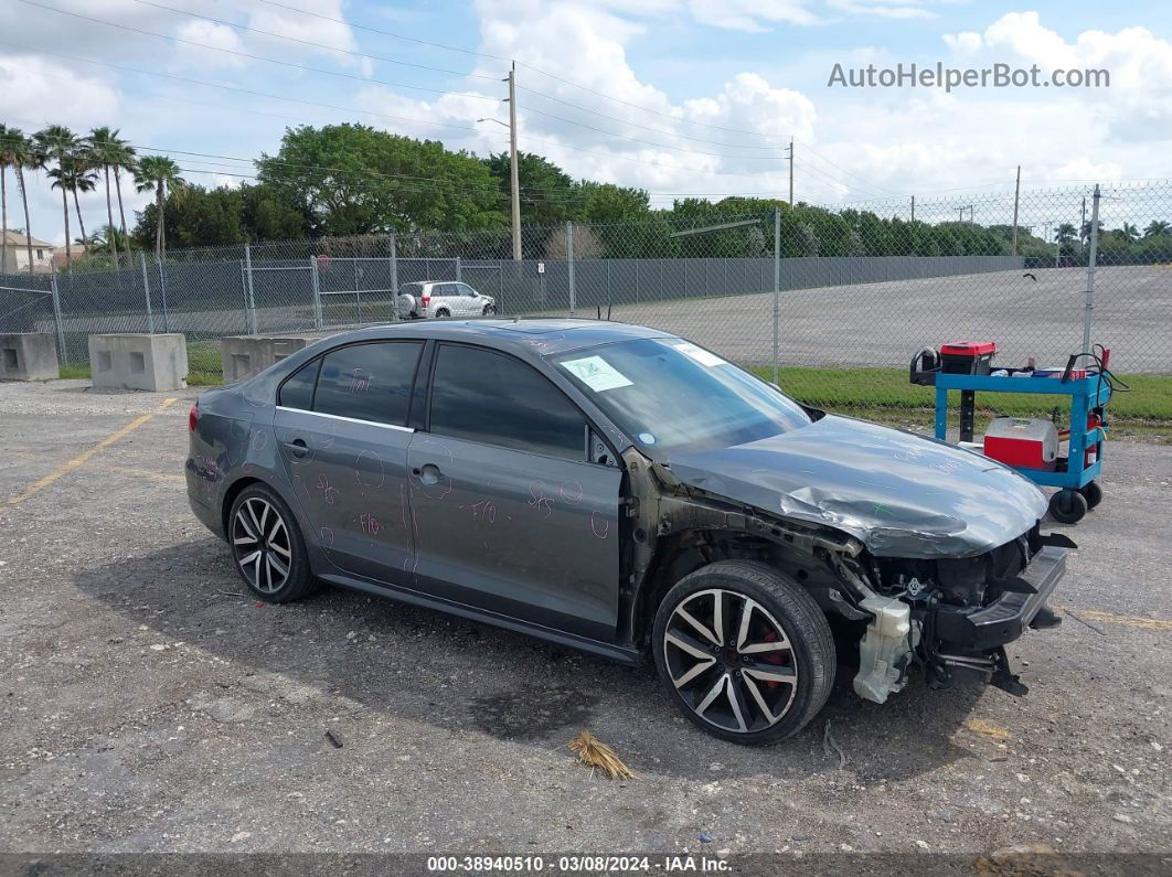 2013 Volkswagen Jetta Gli Autobahn W/nav Серый vin: 3VW467AJ5DM260863