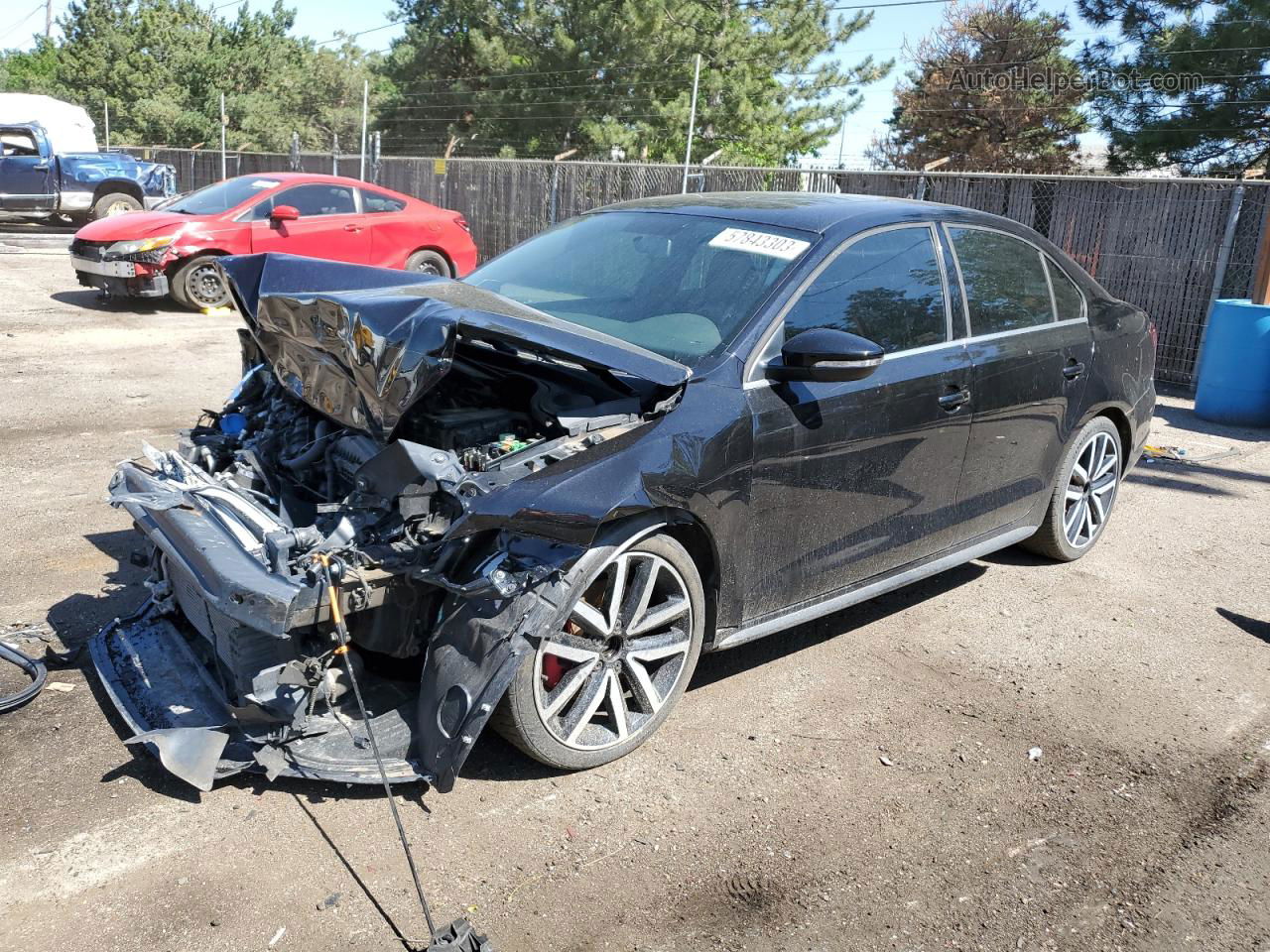 2013 Volkswagen Jetta Gli Black vin: 3VW467AJ7DM379451