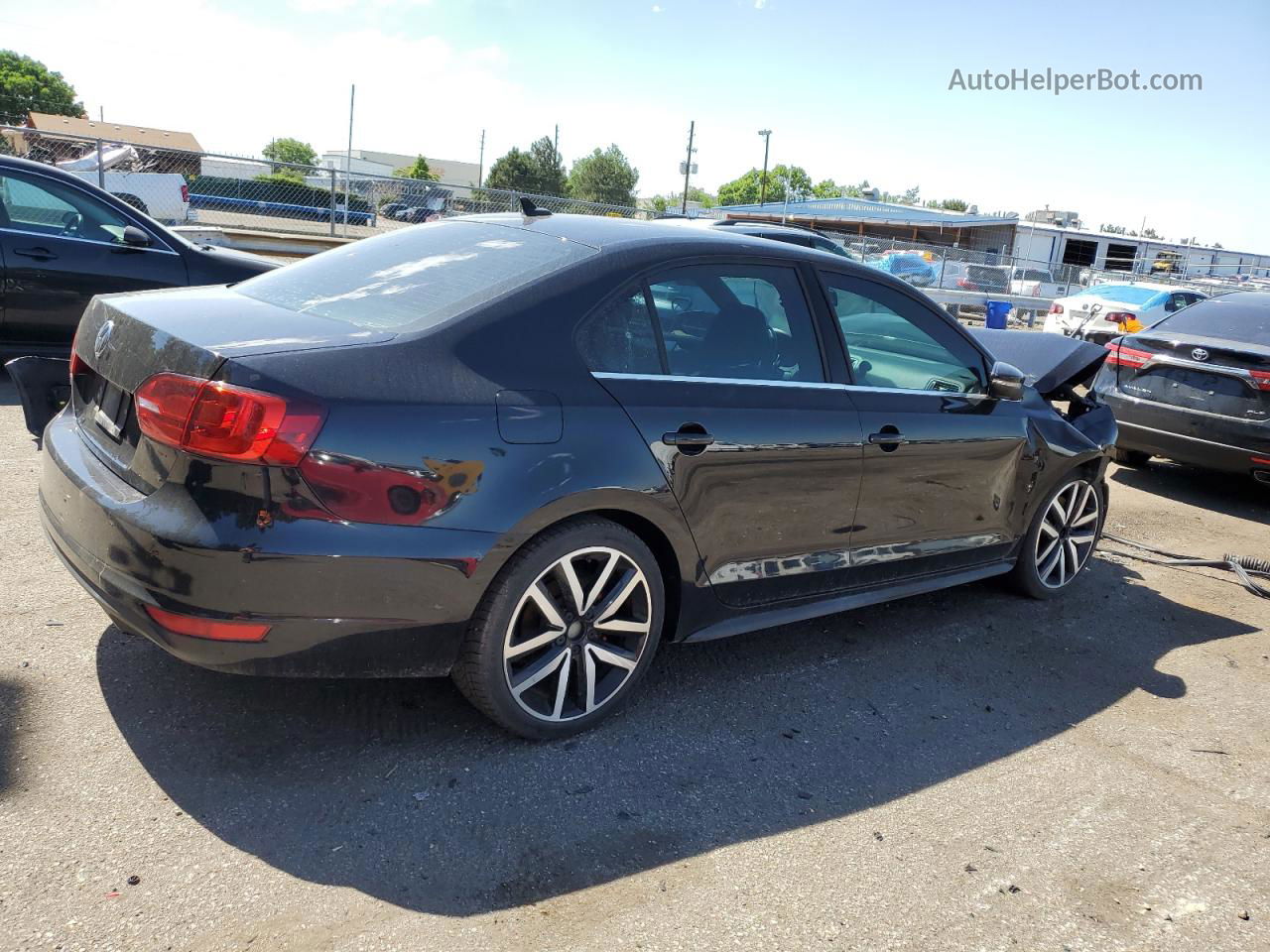 2013 Volkswagen Jetta Gli Black vin: 3VW467AJ7DM379451