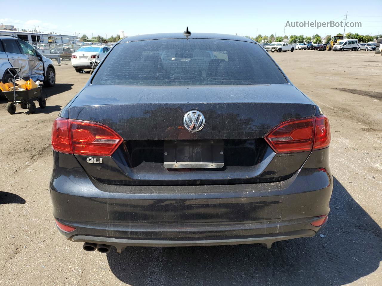 2013 Volkswagen Jetta Gli Black vin: 3VW467AJ7DM379451