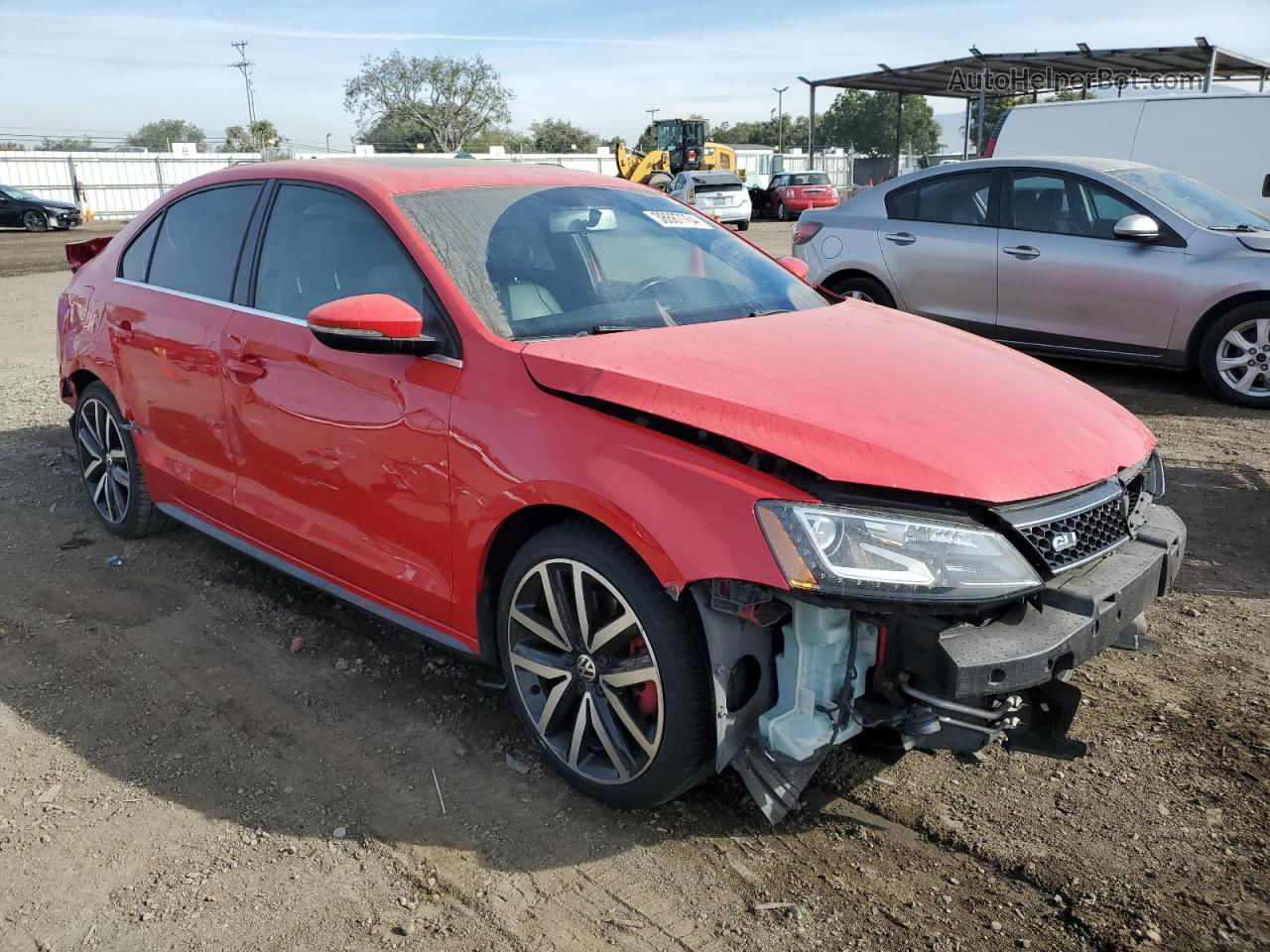 2013 Volkswagen Jetta Gli Red vin: 3VW4A7AJ0DM387941