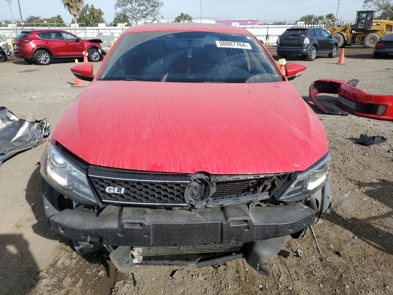 2013 Volkswagen Jetta Gli Red vin: 3VW4A7AJ0DM387941