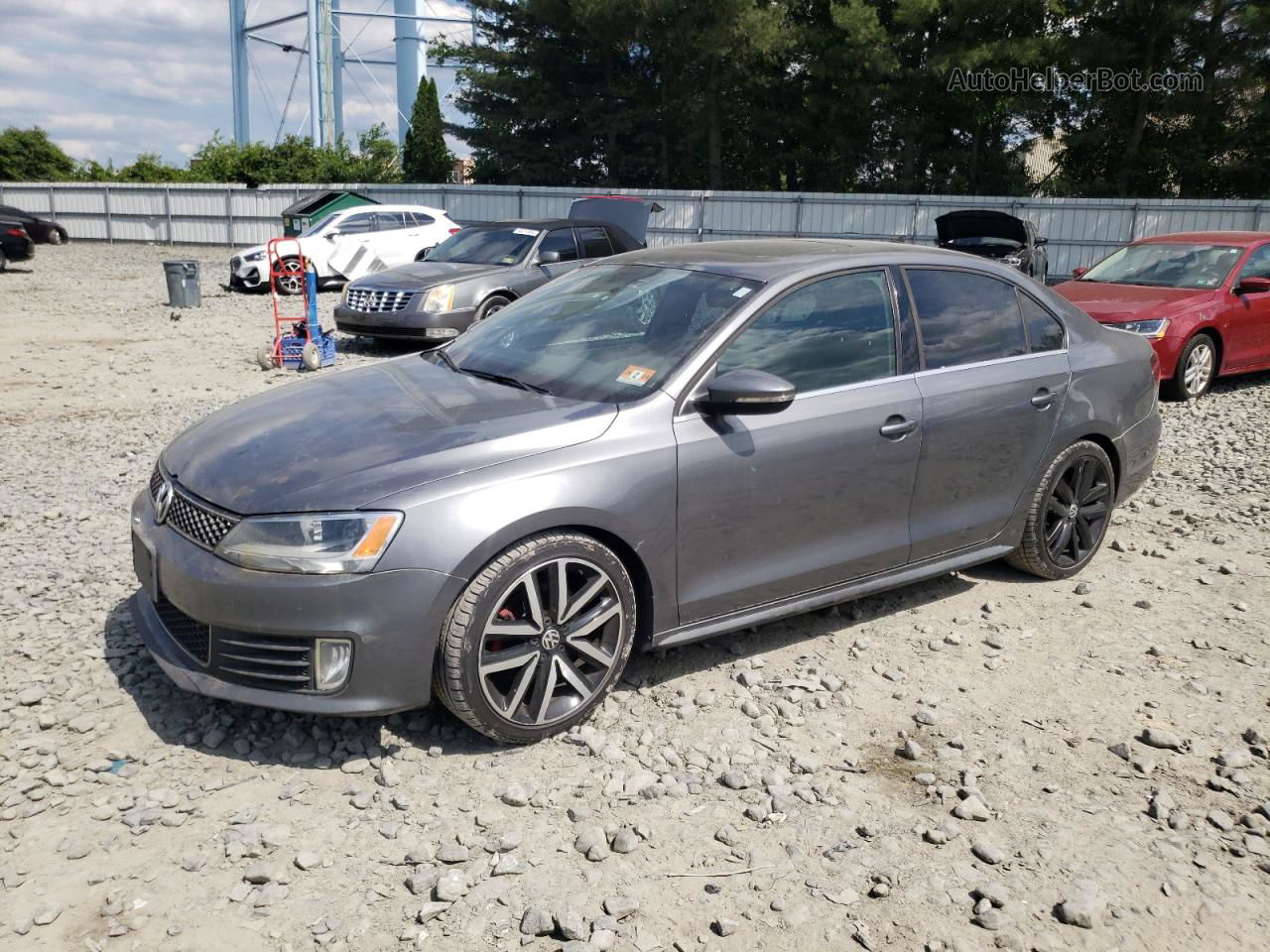 2012 Volkswagen Jetta Gli Gray vin: 3VW4A7AJ2CM088269