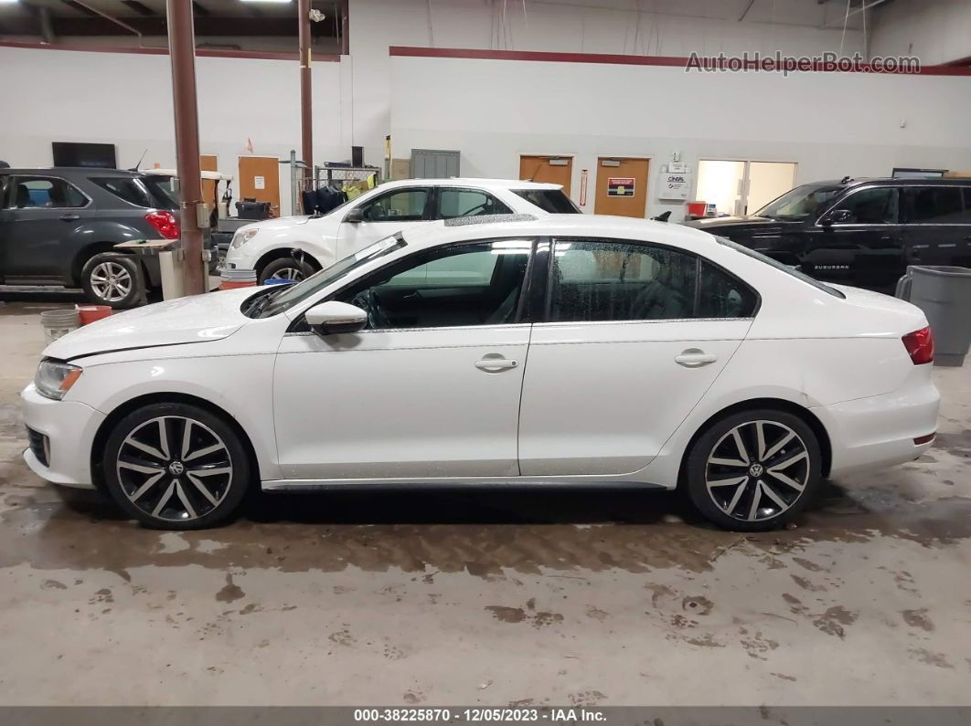 2013 Volkswagen Jetta Gli Autobahn White vin: 3VW4A7AJ2DM414203