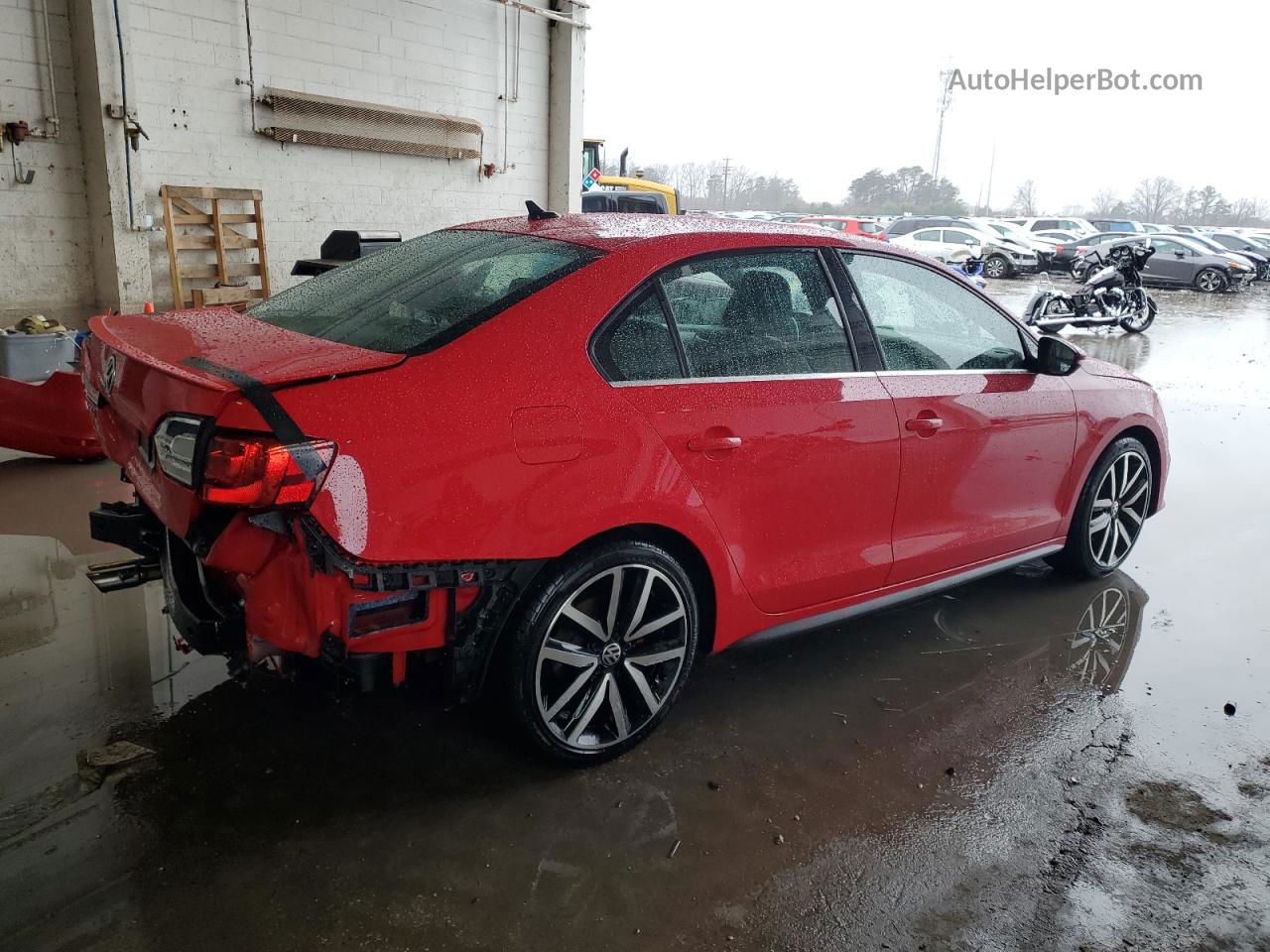 2012 Volkswagen Jetta Gli Red vin: 3VW4A7AJ4CM424357