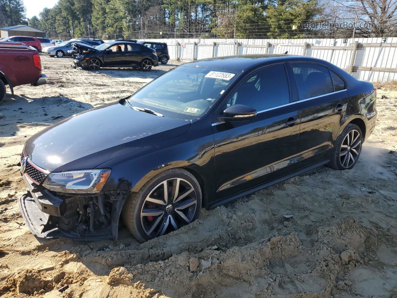 2013 Volkswagen Jetta Gli Black vin: 3VW4A7AJ4DM367028