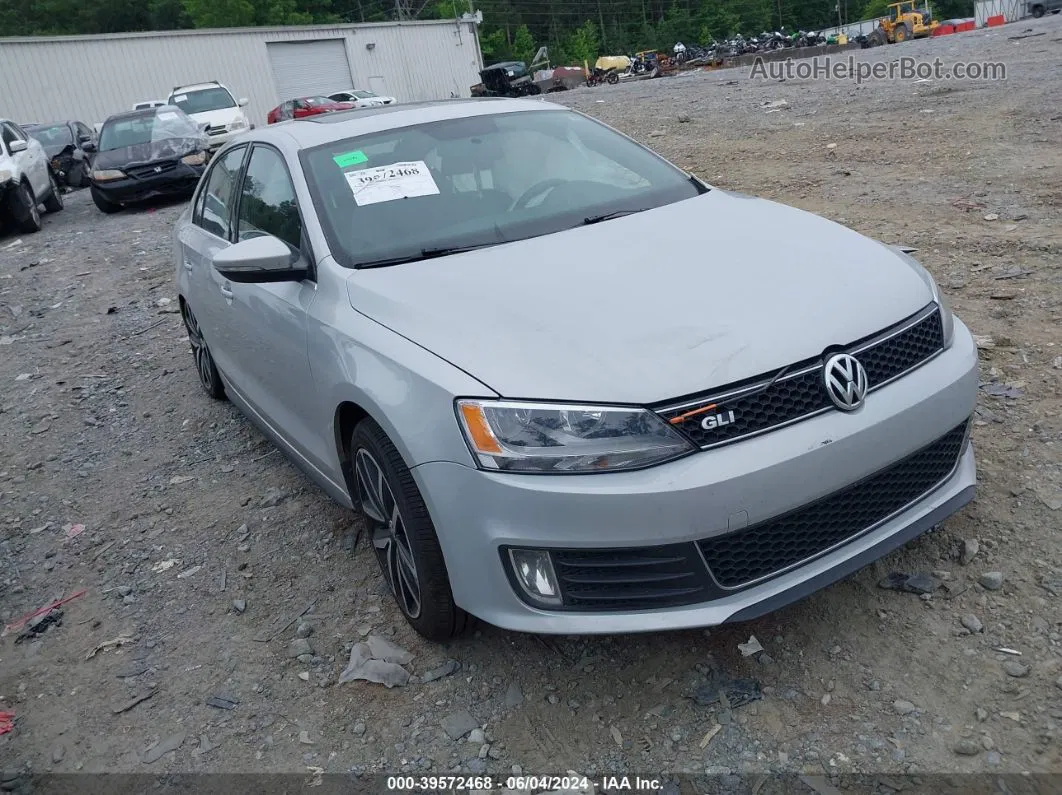 2012 Volkswagen Jetta Gli Autobahn Silver vin: 3VW4A7AJ5CM462437