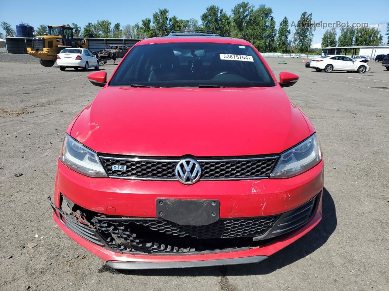 2013 Volkswagen Jetta Gli Red vin: 3VW4A7AJ6DM408405