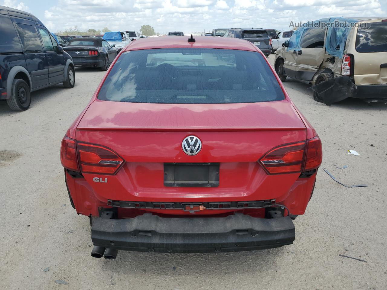 2012 Volkswagen Jetta Gli Red vin: 3VW4A7AJ7CM087859