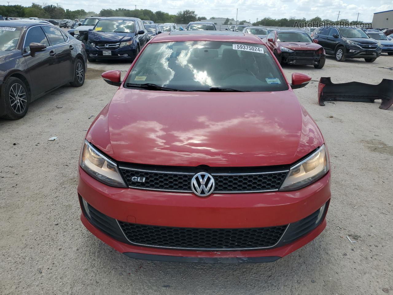 2012 Volkswagen Jetta Gli Red vin: 3VW4A7AJ7CM087859