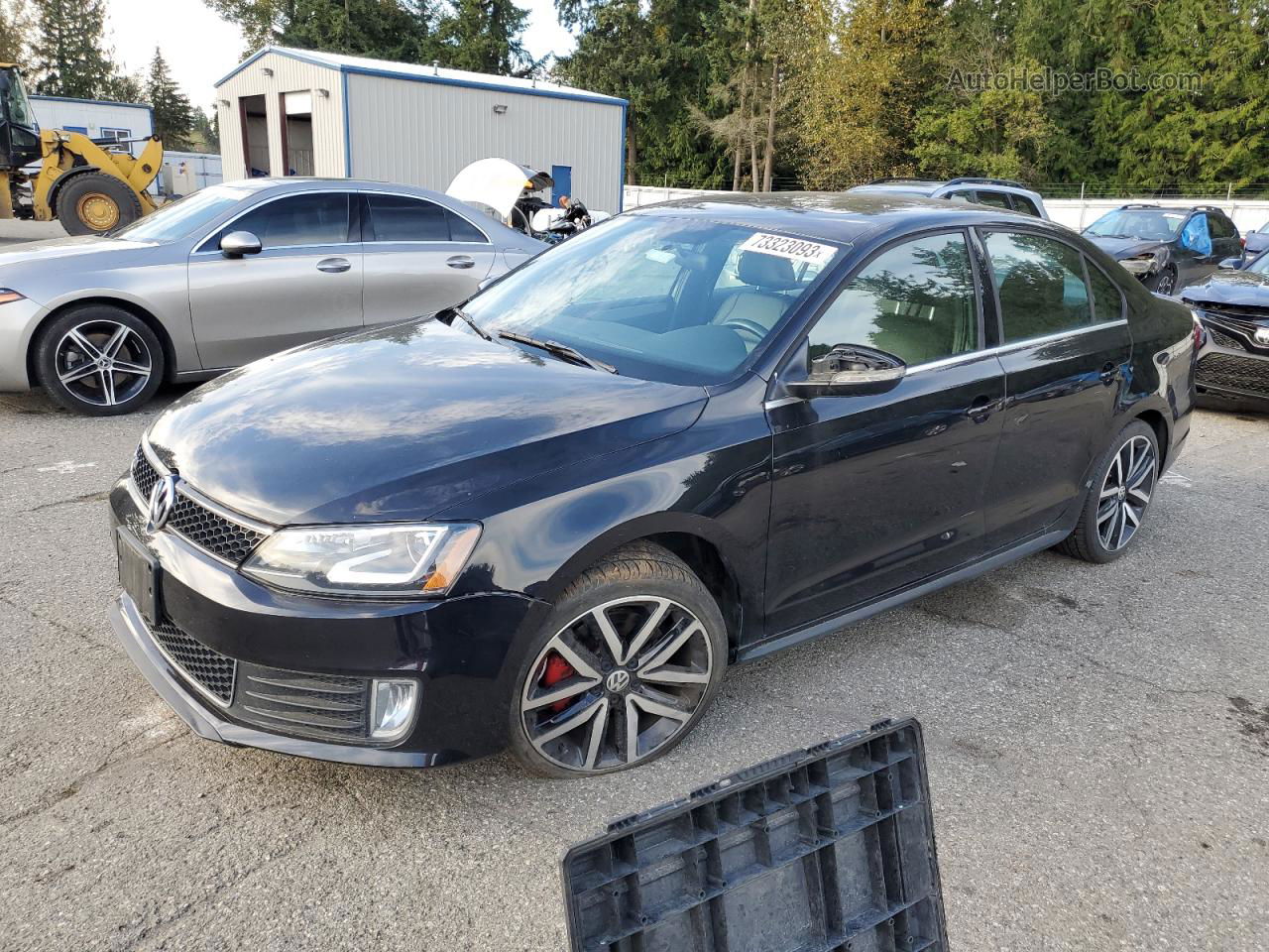 2013 Volkswagen Jetta Gli Black vin: 3VW4A7AJ9DM224415