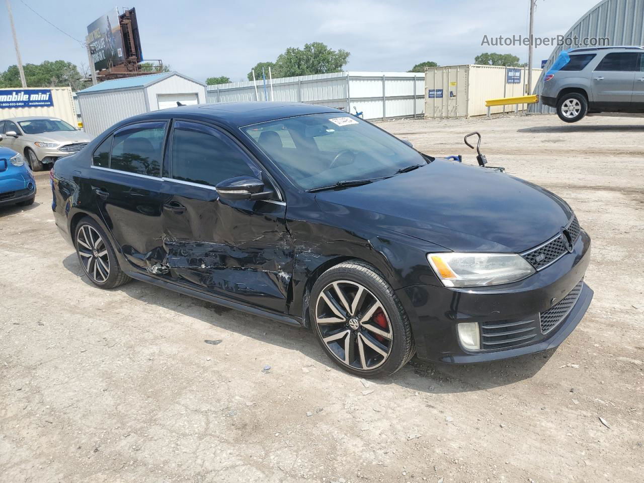 2014 Volkswagen Jetta Gli Черный vin: 3VW4S7AJ0EM229890