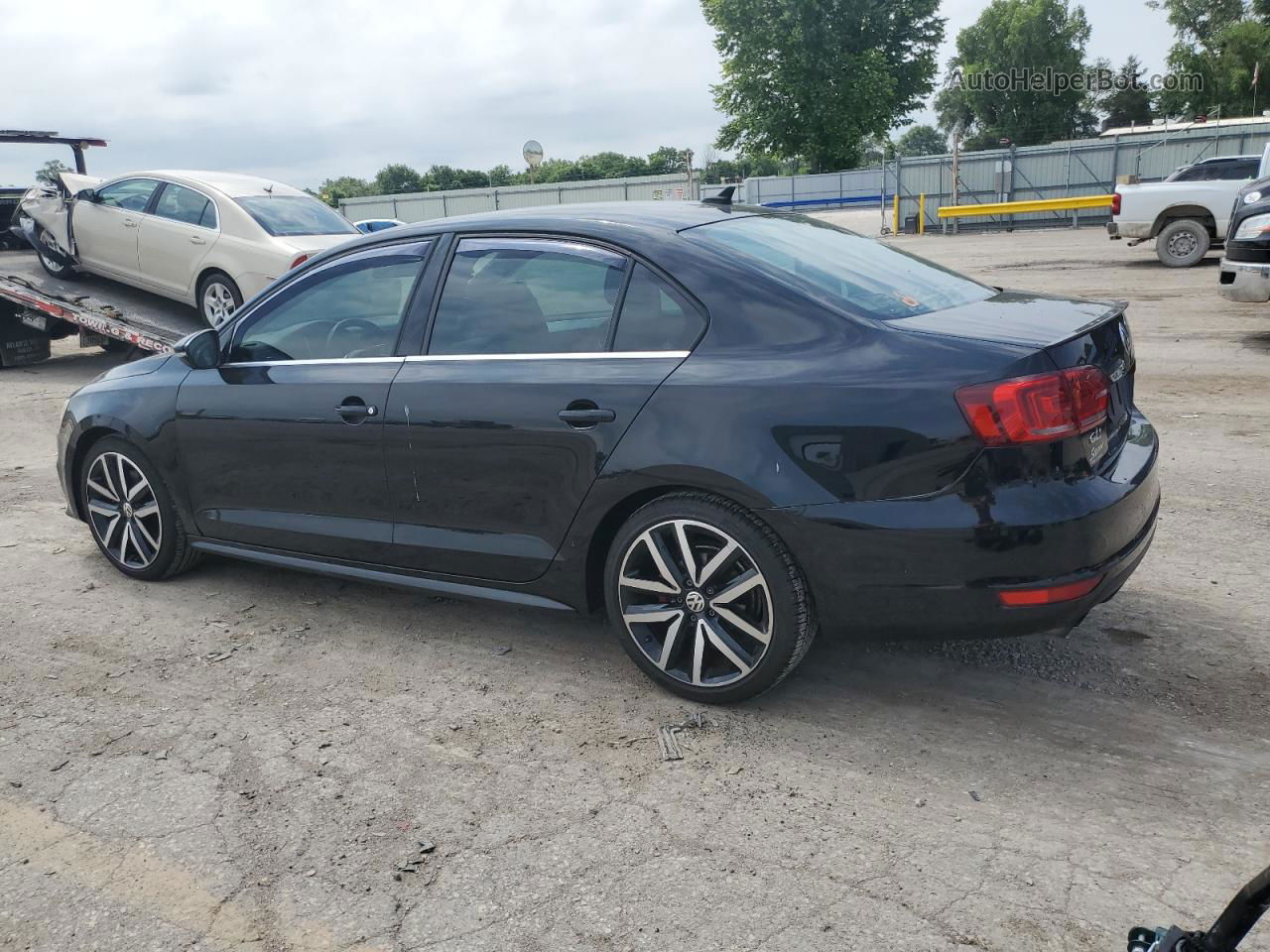 2014 Volkswagen Jetta Gli Black vin: 3VW4S7AJ0EM229890