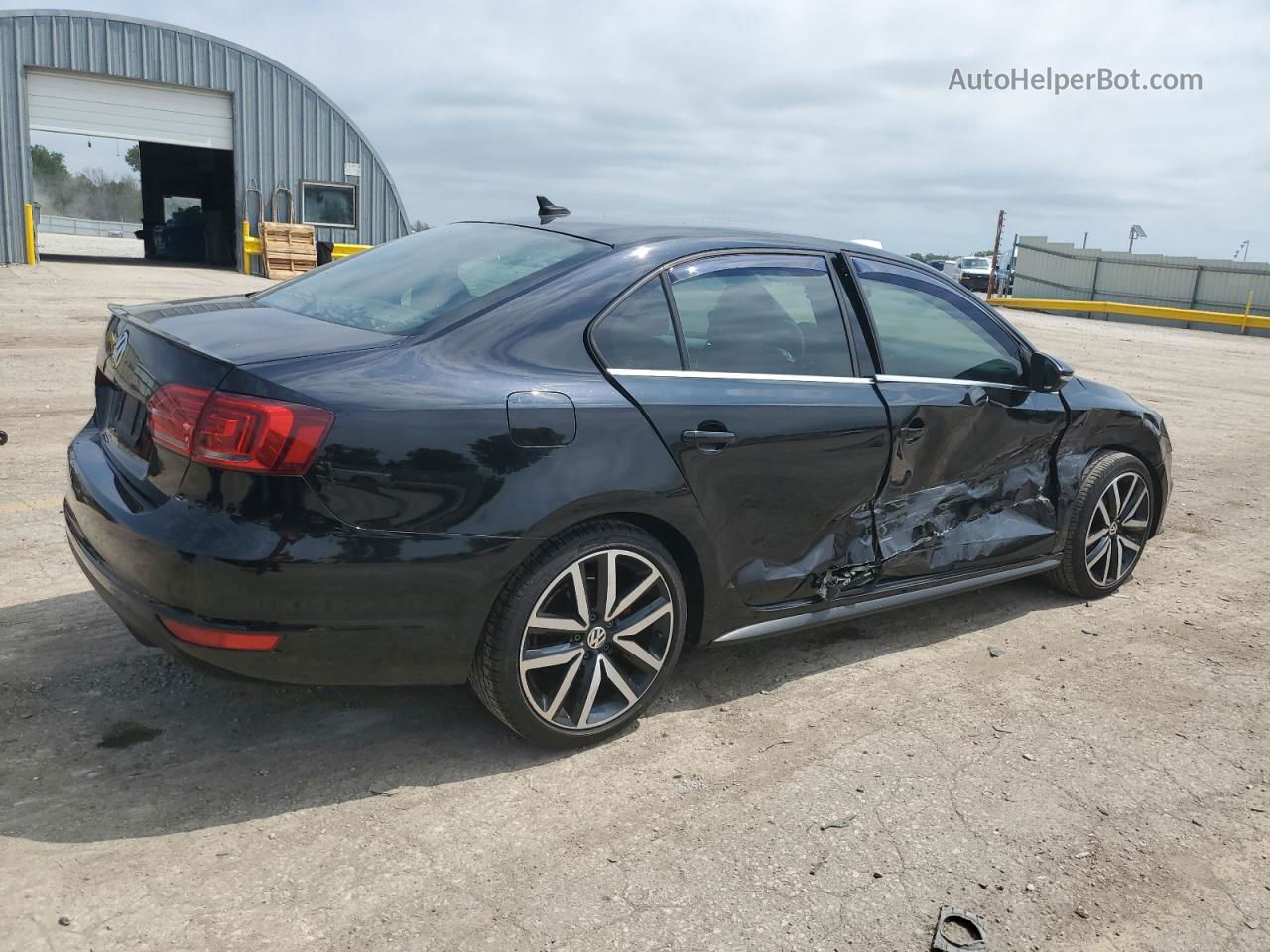 2014 Volkswagen Jetta Gli Black vin: 3VW4S7AJ0EM229890