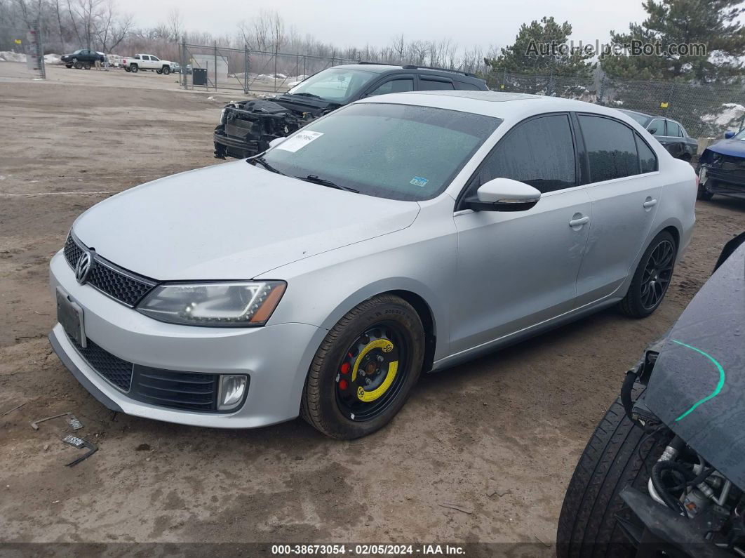 2013 Volkswagen Jetta Gli Autobahn W/nav Silver vin: 3VW4S7AJ4DM299245