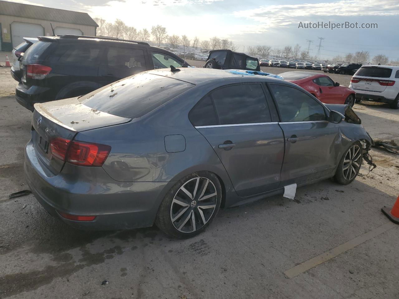 2014 Volkswagen Jetta Gli Gray vin: 3VW4S7AJ5EM394754