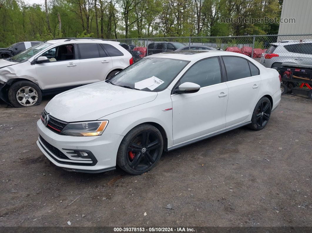 2016 Volkswagen Jetta 2.0t Gli Se White vin: 3VW4S7AJ6GM246115