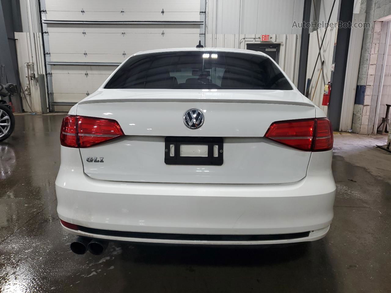 2015 Volkswagen Jetta Gli White vin: 3VW4S7AJ7FM292244